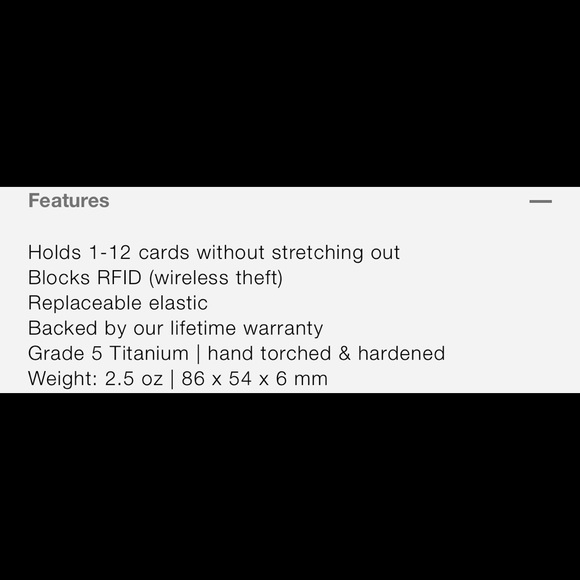 ***SOLD***The Ridge Burnt Titanium Wallet - Picture 4 of 4